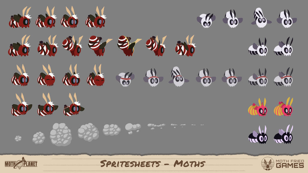 Spritesheets - Moths