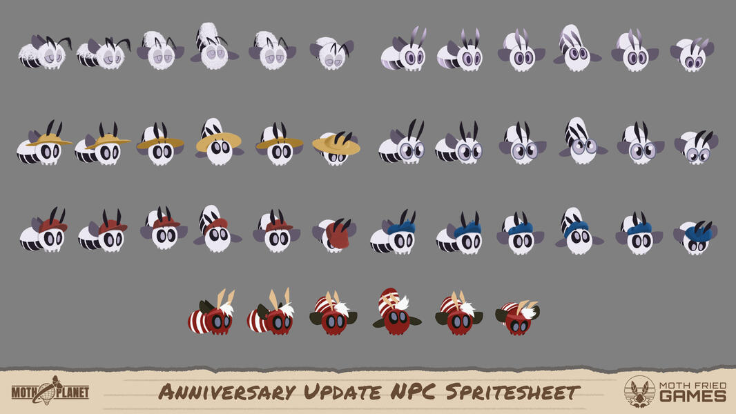 Anniversary Update NPC Spritesheet