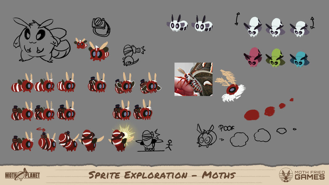 Sprite Exploration - Moths