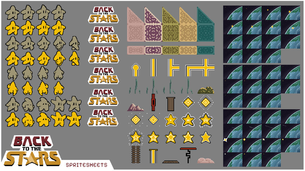 Back to the Stars - Spritesheets (2024)