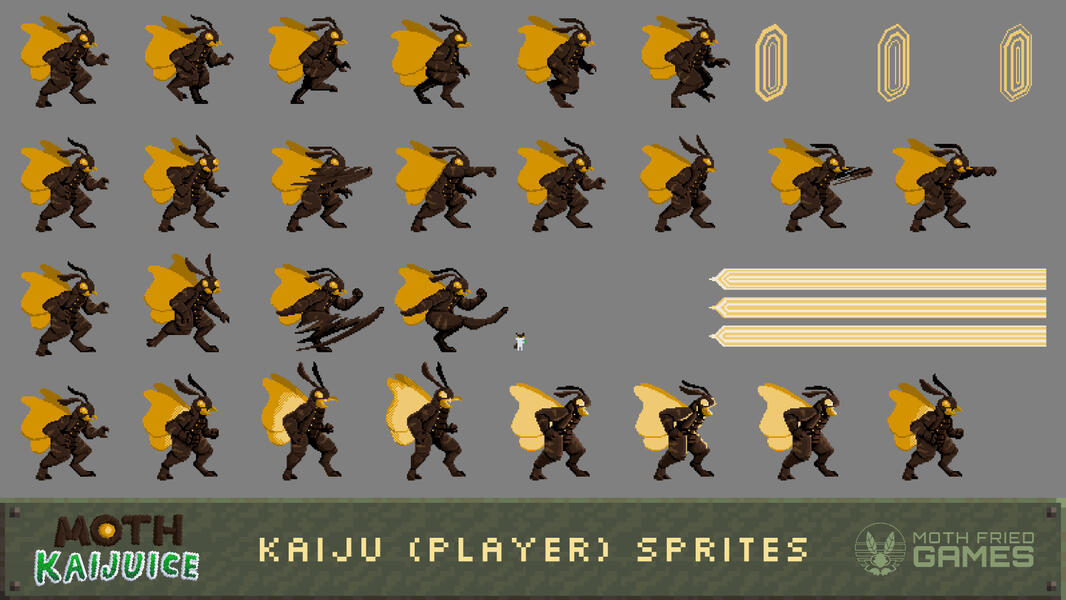 Moth Kaijuice - Kaiju (Player) Sprites (2025)