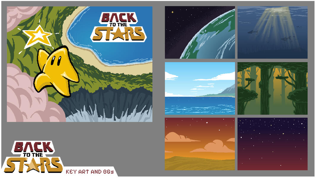 Back to the Stars - Key art and Backgrounds (2024)